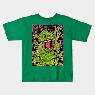 Slimer The Mean Green Ghost Kids T-Shirt